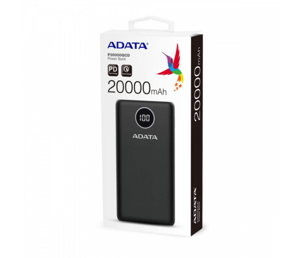 ADATA Power Bank P20000QCD 20000mAh czarny - 645542 - zdjęcie 6
